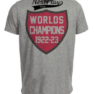 Ottawa Senators Retro Hockey Champions 1922 Artwork Heather Gray Sublimated T-Shirt