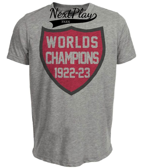 Ottawa Senators Retro Hockey Champions 1922 Artwork Heather Gray Sublimated T-Shirt