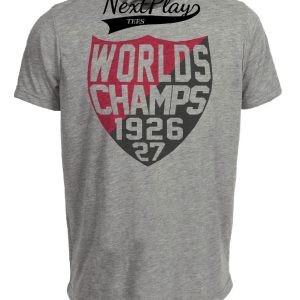 Ottawa Senators Retro Hockey Champions 1926 Artwork Heather Gray Sublimated T-Shirt
