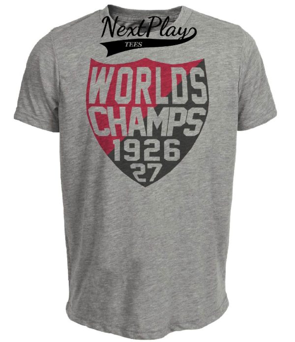 Ottawa Senators Retro Hockey Champions 1926 Artwork Heather Gray Sublimated T-Shirt