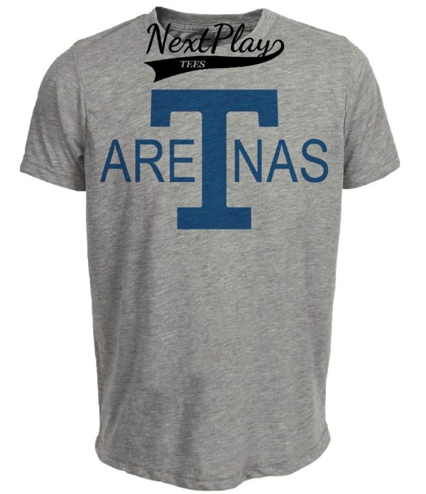 Toronto Arenas Retro Hockey 1918 Artwork Heather Gray Sublimated T-Shirt