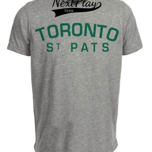 Toronto St. Patricks Pats Retro Hockey 1919 Artwork Heather Gray Sublimated T-Shirt