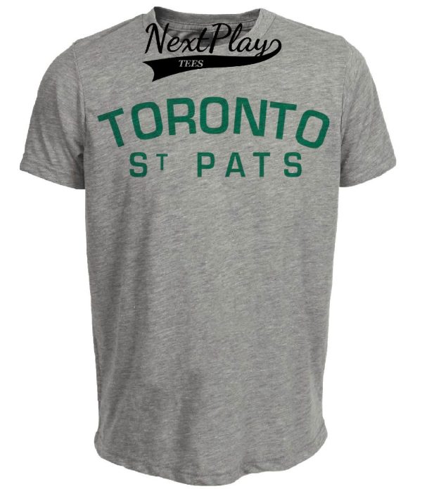 Toronto St. Patricks Pats Retro Hockey 1919 Artwork Heather Gray Sublimated T-Shirt