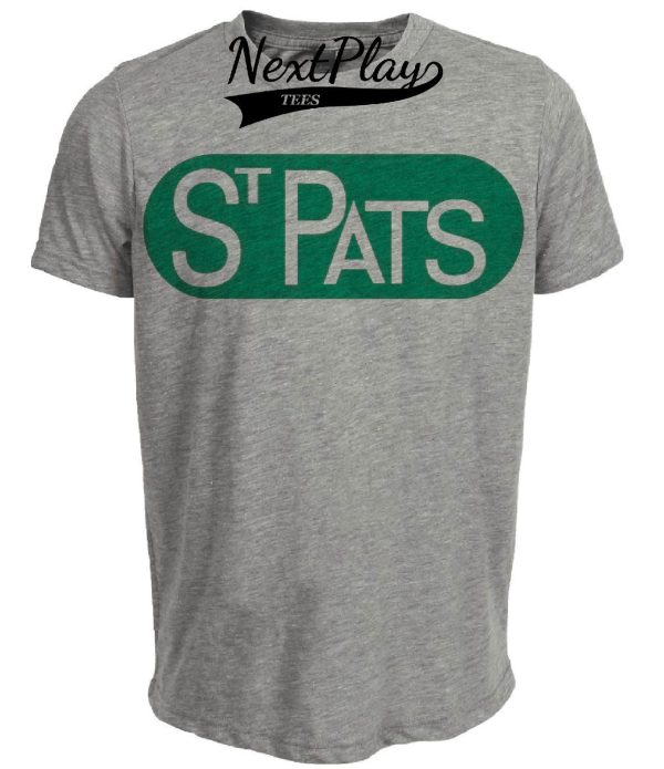 Toronto St. Patricks Pats Retro Hockey 1922 Artwork Heather Gray Sublimated T-Shirt