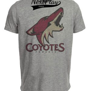 Phoenix Coyotes Retro Hockey 1997 Artwork Heather Gray Sublimated T-Shirt
