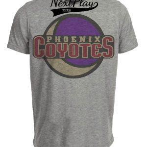 Phoenix Coyotes Retro Hockey 1999 Artwork Heather Gray Sublimated T-Shirt