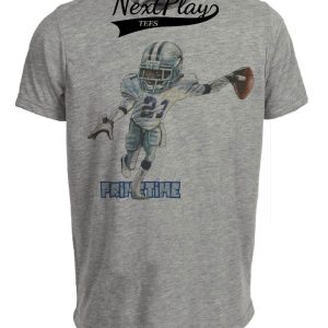 Dallas Cowboys Retro Deion PrimeTime Sanders Football 1994 Artwork Heather Gray Sublimated T-Shirt