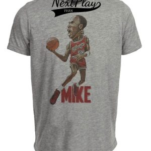 Chicago Bulls Retro Michael Air Jordan Rookie Year Basketball 1986 Artwork Heather Gray Sublimated T-Shirt