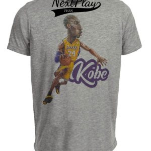 Los Angeles Lakers Retro Kobe Bryant Basketball 1998 Artwork Heather Gray Sublimated T-Shirt