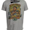 Green Bay Packers Retro Reggie White Football 1993 Artwork Heather Gray Sublimated T-Shirt