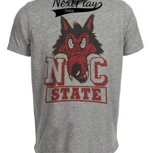 NC North Carolina State Wolfpack Retro 1962 Artwork Heather Gray Sublimated T-Shirt