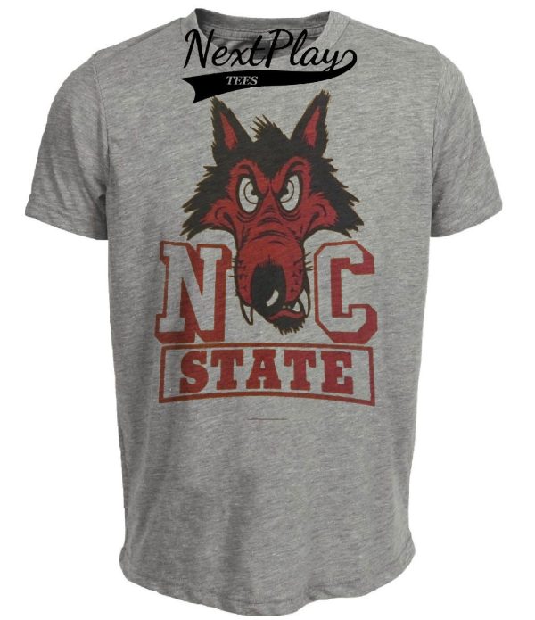 NC North Carolina State Wolfpack Retro 1962 Artwork Heather Gray Sublimated T-Shirt