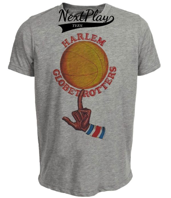 New York Harlem Globetrotters Retro Basketball 1975 Artwork Heather Gray Sublimated T-Shirt