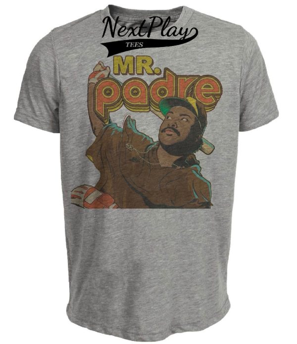 San Diego Padres Retro Tony Gwynn Baseball 1983 Artwork Heather Gray Sublimated T-Shirt
