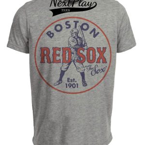 Boston Red Sox Vintage Baseball 1901 Artwork Heather Gray Sublimated T-Shirt