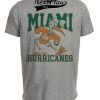 Miami Hurricanes Retro 1985 Artwork Heather Gray Sublimated T-Shirt