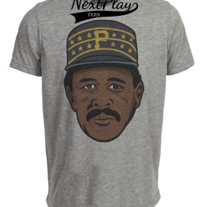 Pittsburgh Pirates Retro Willie Pops Stargell Baseball 1973 Artwork Heather Gray Sublimated T-Shirt