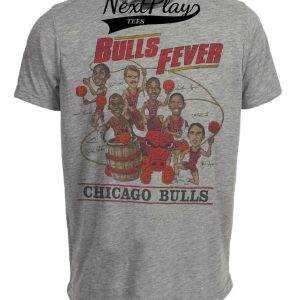 Chicago Bulls Retro Bulls Fever Basketball 1989 Artwork Heather Gray Sublimated T-Shirt