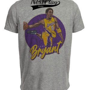 Los Angeles Lakers Retro Kobe Bryant Basketball 1997 Artwork Heather Gray Sublimated T-Shirt