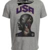 USA Olympics Redeem Team Retro Kobe Bryant Basketball Artwork Heather Gray Sublimated T-Shirt