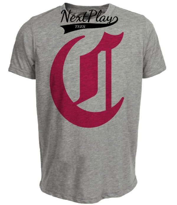 Cincinnati Reds Retro Baseball 1890 Artwork Heather Gray Sublimated T-Shirt