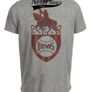 St. Louis Browns Retro Baseball 1936 Artwork Heather Gray Sublimated T-Shirt