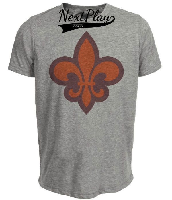 St. Louis Browns Retro Baseball 1945 Artwork Heather Gray Sublimated T-Shirt