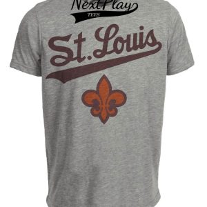 St. Louis Browns Retro Baseball 1942 Artwork Heather Gray Sublimated T-Shirt