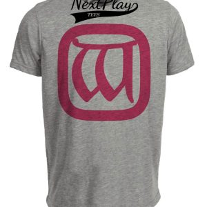Wisconsin Badgers Retro 1913 Artwork Heather Gray Sublimated T-Shirt