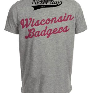 Wisconsin Badgers Retro 1961 Artwork Heather Gray Sublimated T-Shirt