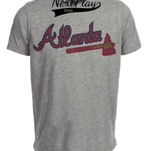 Atlanta Braves Retro Baseball 1978 Artwork Heather Gray Sublimated T-Shirt
