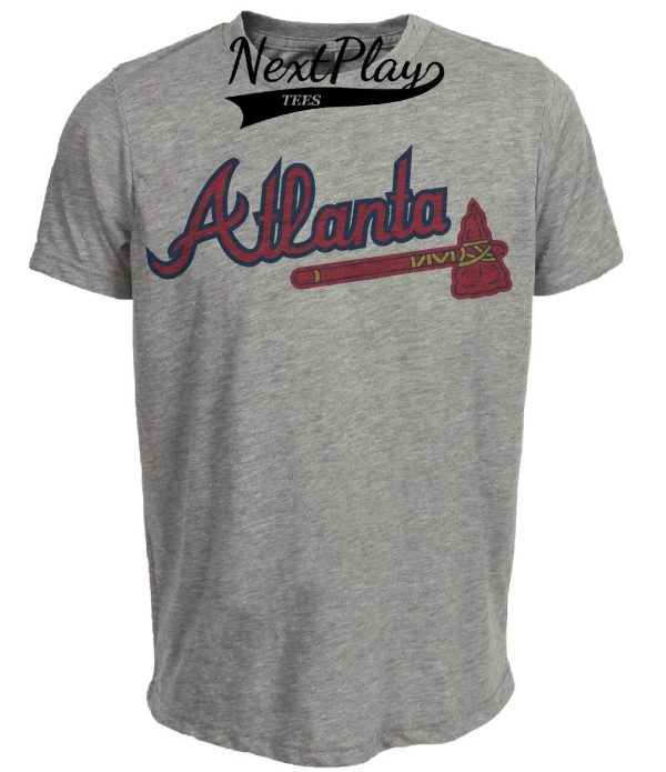 Atlanta Braves Retro Baseball 1978 Artwork Heather Gray Sublimated T-Shirt