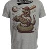 Arizona Diamondbacks Vintage Mascot Baseball Artwork Heather Gray Sublimated T-Shirt
