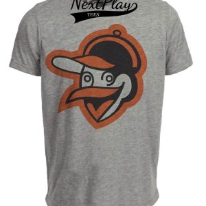 Baltimore Orioles Retro Baseball 1963 Artwork Heather Gray Sublimated T-Shirt