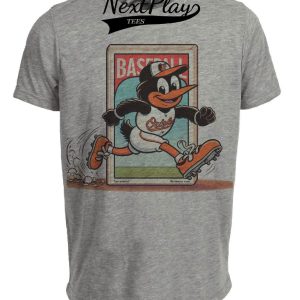 Baltimore Orioles Retro Baseball 1982 Artwork Heather Gray Sublimated T-Shirt
