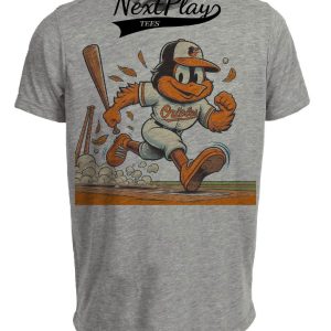 Baltimore Orioles Retro Baseball 1981 Artwork Heather Gray Sublimated T-Shirt