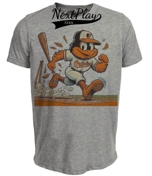 Baltimore Orioles Retro Baseball 1981 Artwork Heather Gray Sublimated T-Shirt