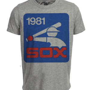 Chicago White Sox Retro Baseball 1981 Artwork Heather Gray Sublimated T-Shirt