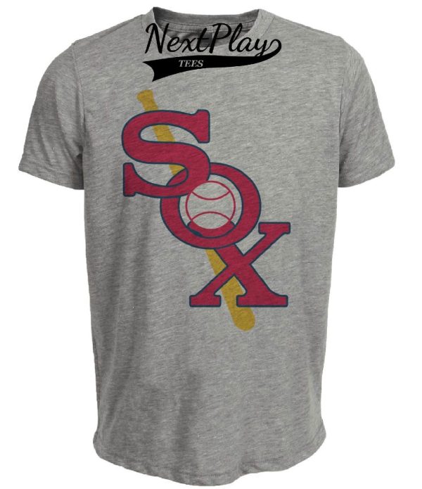 Chicago White Sox Retro Baseball 1932 Artwork Heather Gray Sublimated T-Shirt