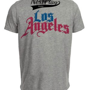 Los Angeles Clippers Vintage Basketball 1988 Artwork Heather Gray Sublimated T-Shirt