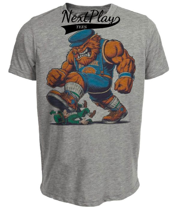 New York Knicks vs. Boston Celtics Retro Rivalry Basketball 1981 Artwork Heather Gray Sublimated T-Shirt