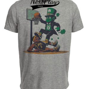 Boston Celtics vs. Indiana Pacers Retro Rivalry Basketball 1984 Artwork Heather Gray Sublimated T-Shirt