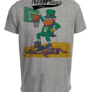 Boston Celtics vs. Indiana Pacers Retro Rivalry Basketball 1985 Artwork Heather Gray Sublimated T-Shirt
