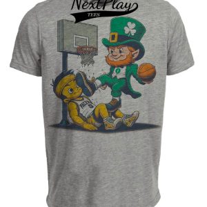 Boston Celtics vs. Indiana Pacers Retro Rivalry Basketball 1988 Artwork Heather Gray Sublimated T-Shirt