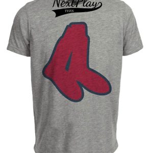 Boston Red Sox Retro Baseball 1933 Artwork Heather Gray Sublimated T-Shirt