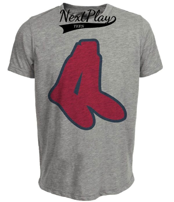 Boston Red Sox Retro Baseball 1933 Artwork Heather Gray Sublimated T-Shirt