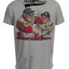 Boston Red Sox vs. New York Yankees Retro Rivalry Baseball 1984 Artwork Heather Gray Sublimated T-Shirt