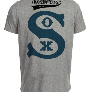 Chicago White Sox Retro Baseball 1938 Artwork Heather Gray Sublimated T-Shirt