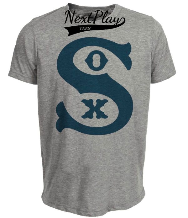 Chicago White Sox Retro Baseball 1938 Artwork Heather Gray Sublimated T-Shirt