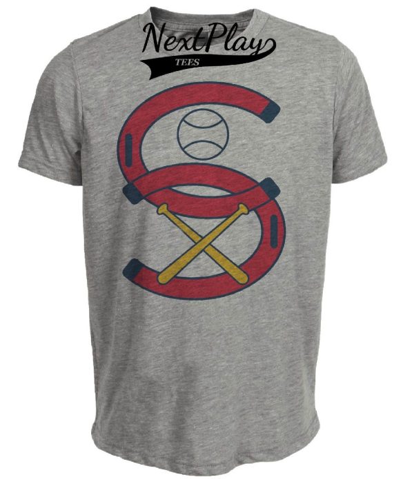 Chicago White Sox Retro Baseball 1933 Artwork Heather Gray Sublimated T-Shirt